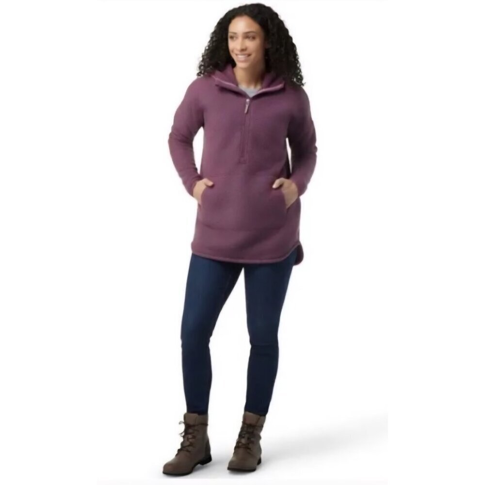Smartwool Hudson Trail Fleece Poncho Pullover Size Small Wool Blend Purple - Picture 10 of 11